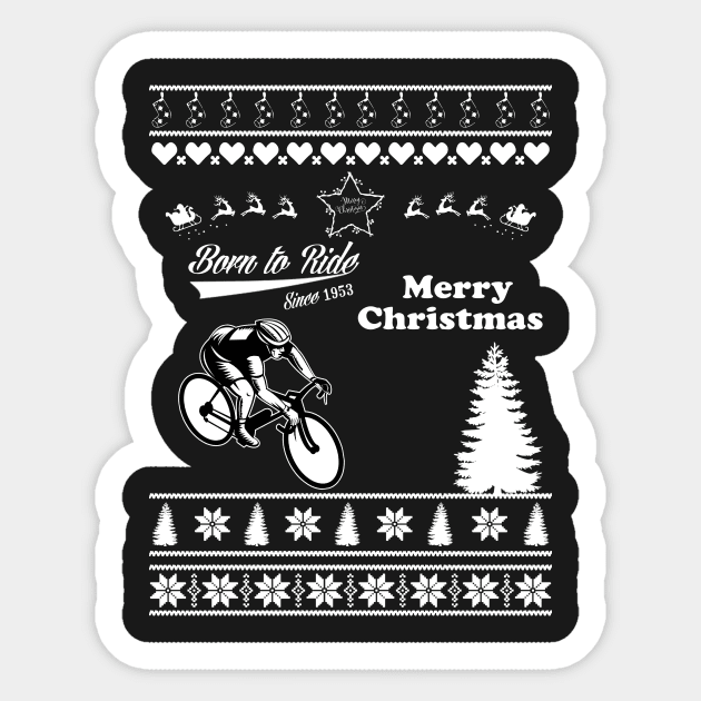 Merry Christmas RIDER Sticker by bryanwilly